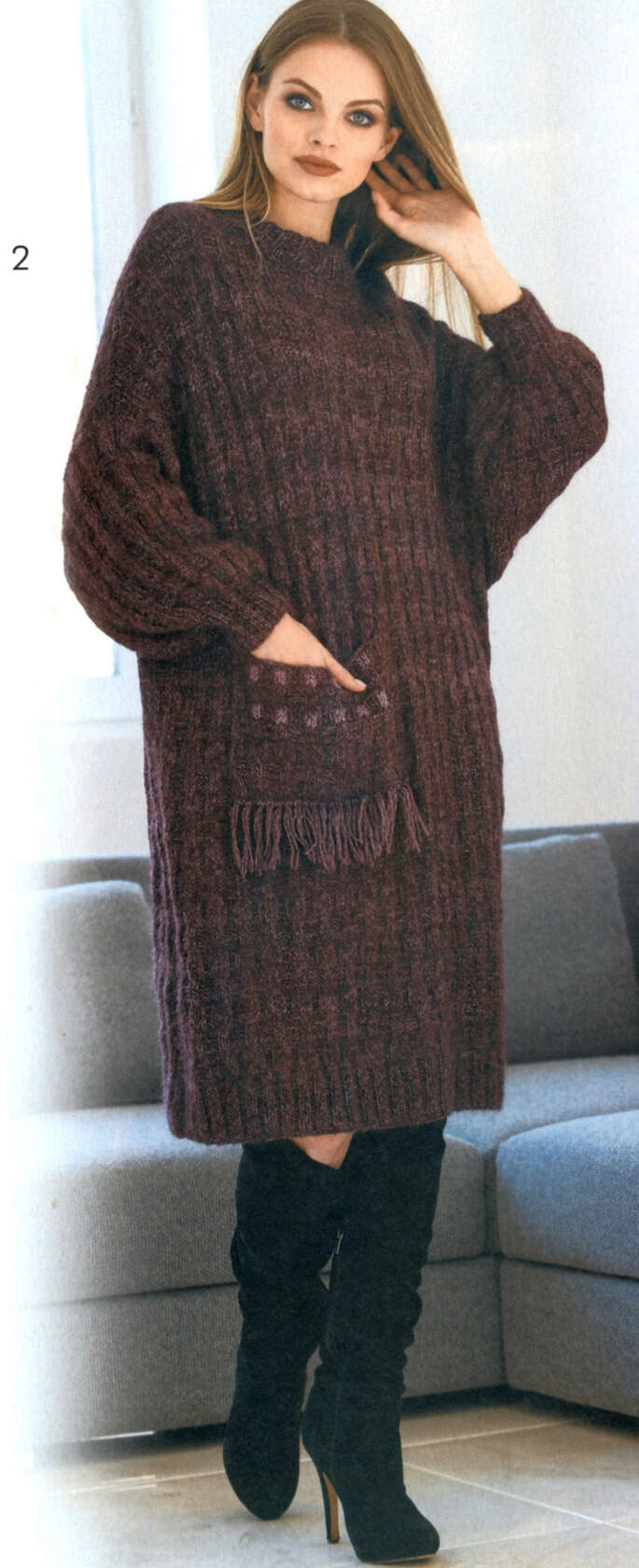 Схемы вязания платьев спицами для женщин